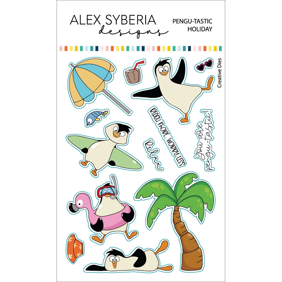 Alex Syberia Designs Pengu-tastic Holiday Die Set