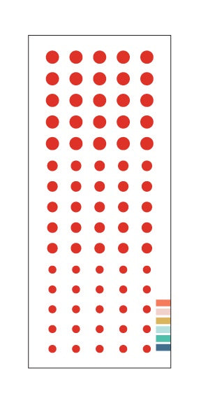 Concord & 9th ENAMEL DOTS - Poppy