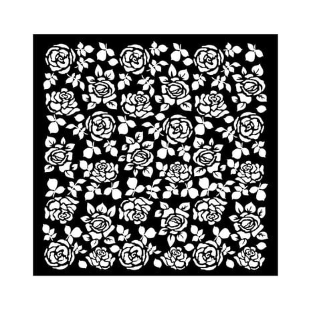 Stamperia Thick stencil cm 18X18 - Precious roses pattern