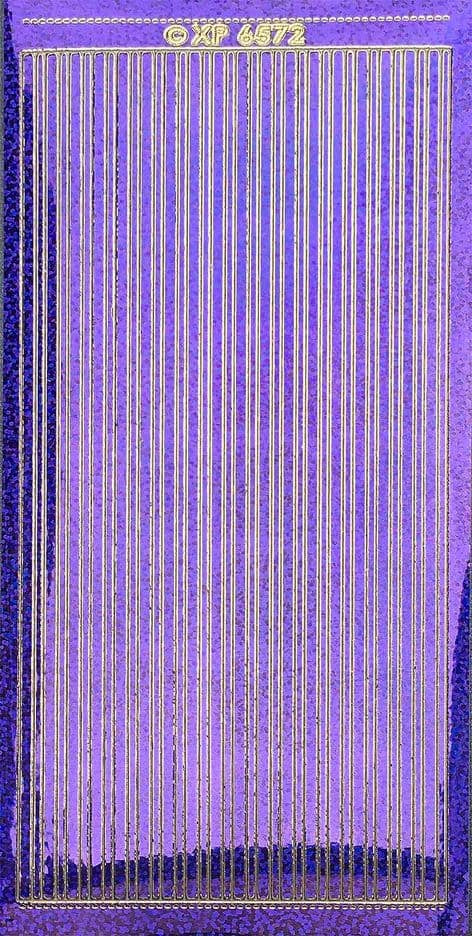 Straight Peel-Off Stickers 10x23 cm HG/Purple