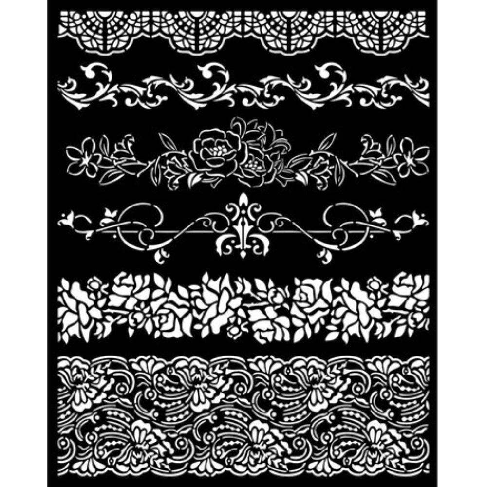Stamperia Thick stencil cm 20X25 - Romance Forever borders