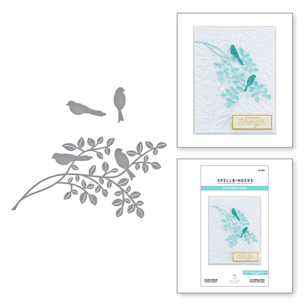 Spellbinders Sealed Birds Etched Dies from Sealed by Spellbinders