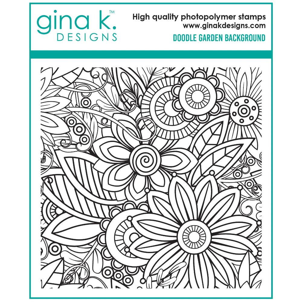 Gina K Designs STAMPS- Doodle Garden Background Stamp