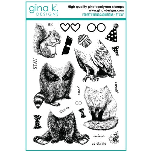 Gina K Designs STAMP- Forest Friend Additions **RETIRED