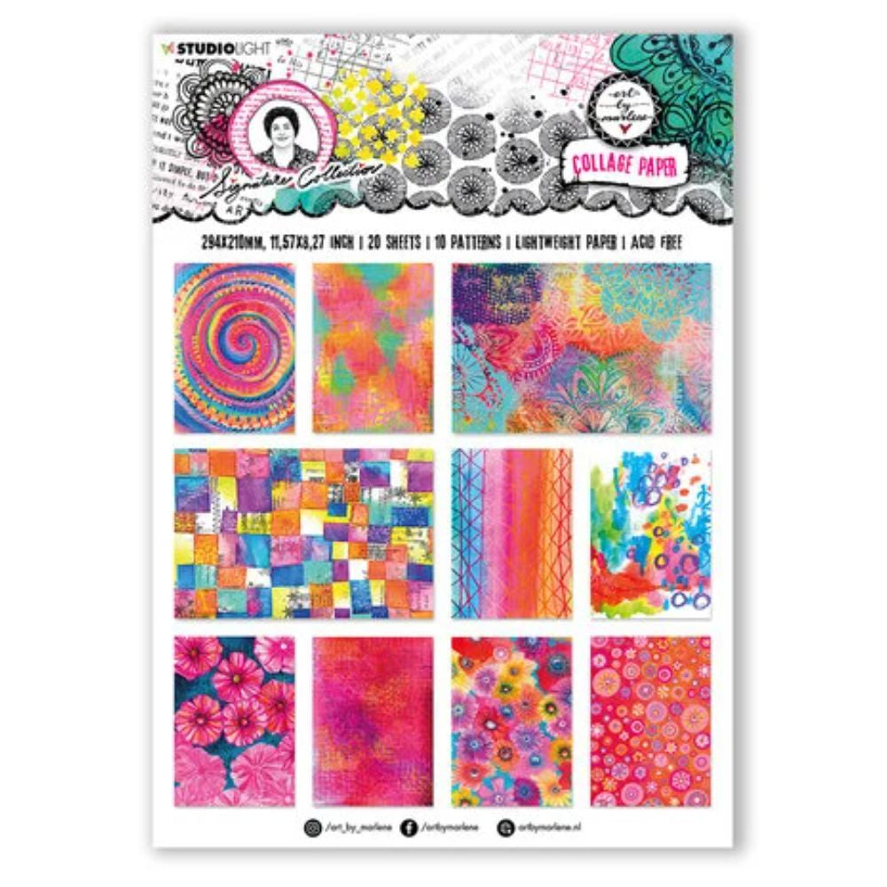 Art By Marlene Signature Collection Collage Paper Colorful Papers (ABM-SI-CP02)