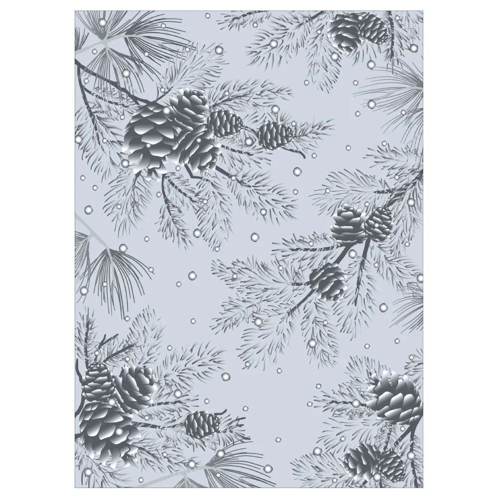 Honey Bee Stamps Snowy Pines - 3D Embossing Folder