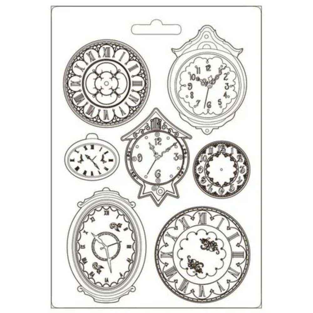 Stamperia Soft Mould A4 - Garden of Promises clocks