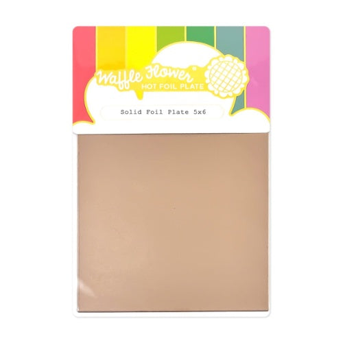 Waffle Flower Solid Foil Plate 5x6