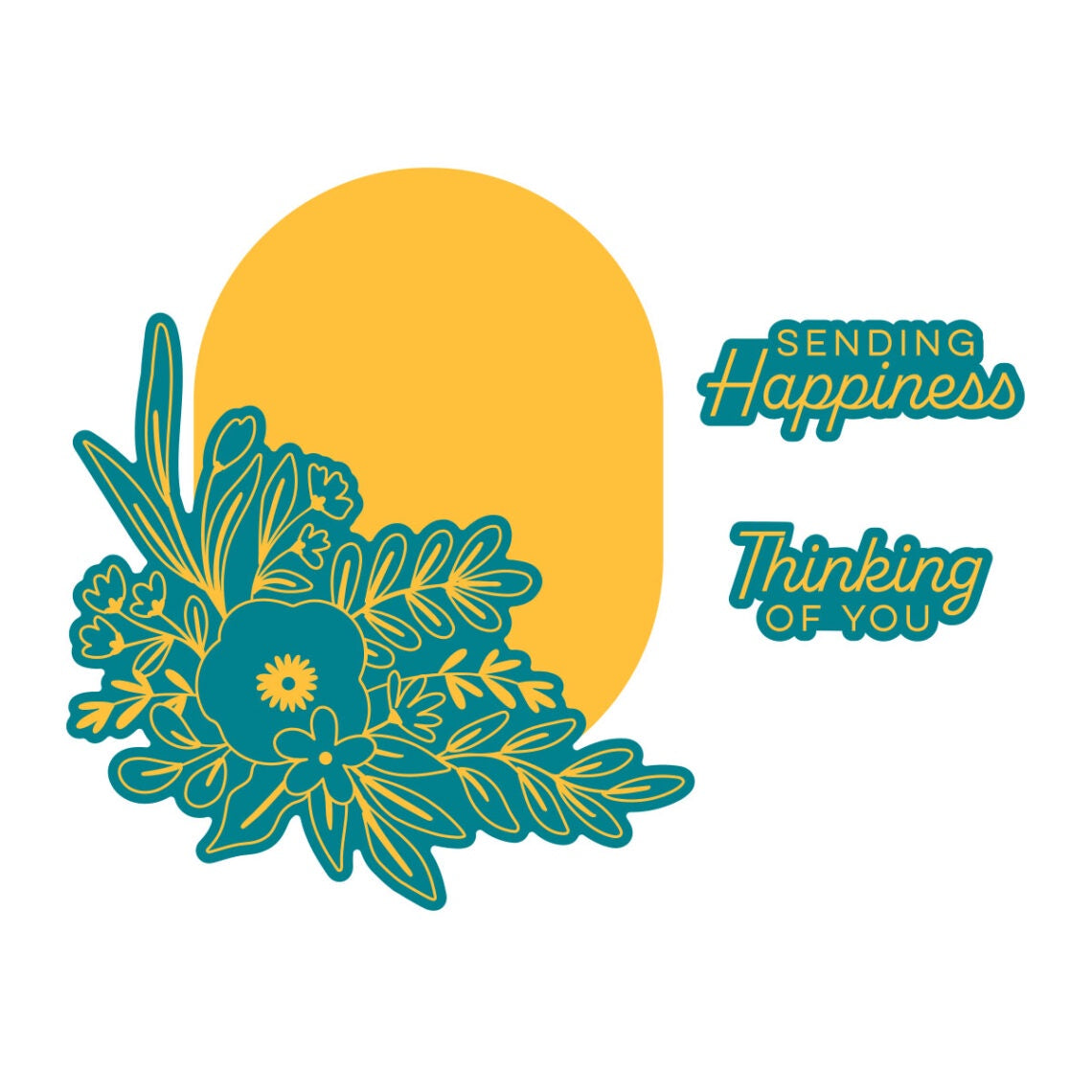 Spellbinders GOM-AUG22 - Illustrated Floral & Solid