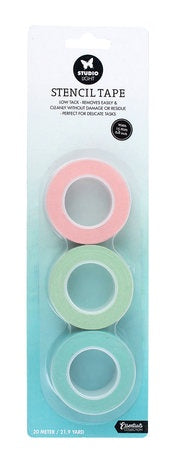 Studio Light Stencil & Stamp Masking Tape Low Tack 15mm (3pcs) (SL-ES-STTA01)