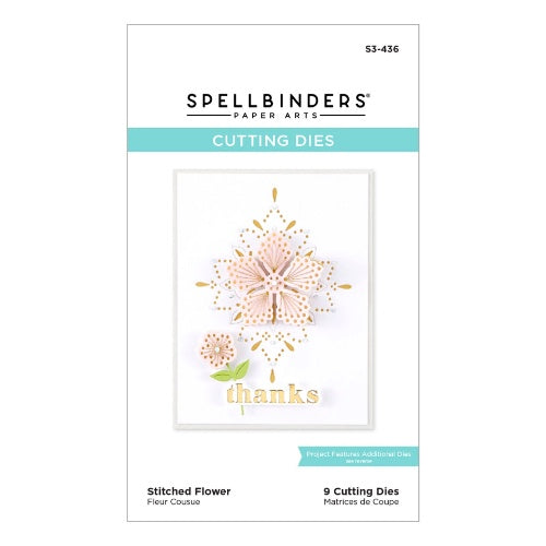 Spellbinders Stitched Flower Etched Dies from the Spring Into Stitching Collection