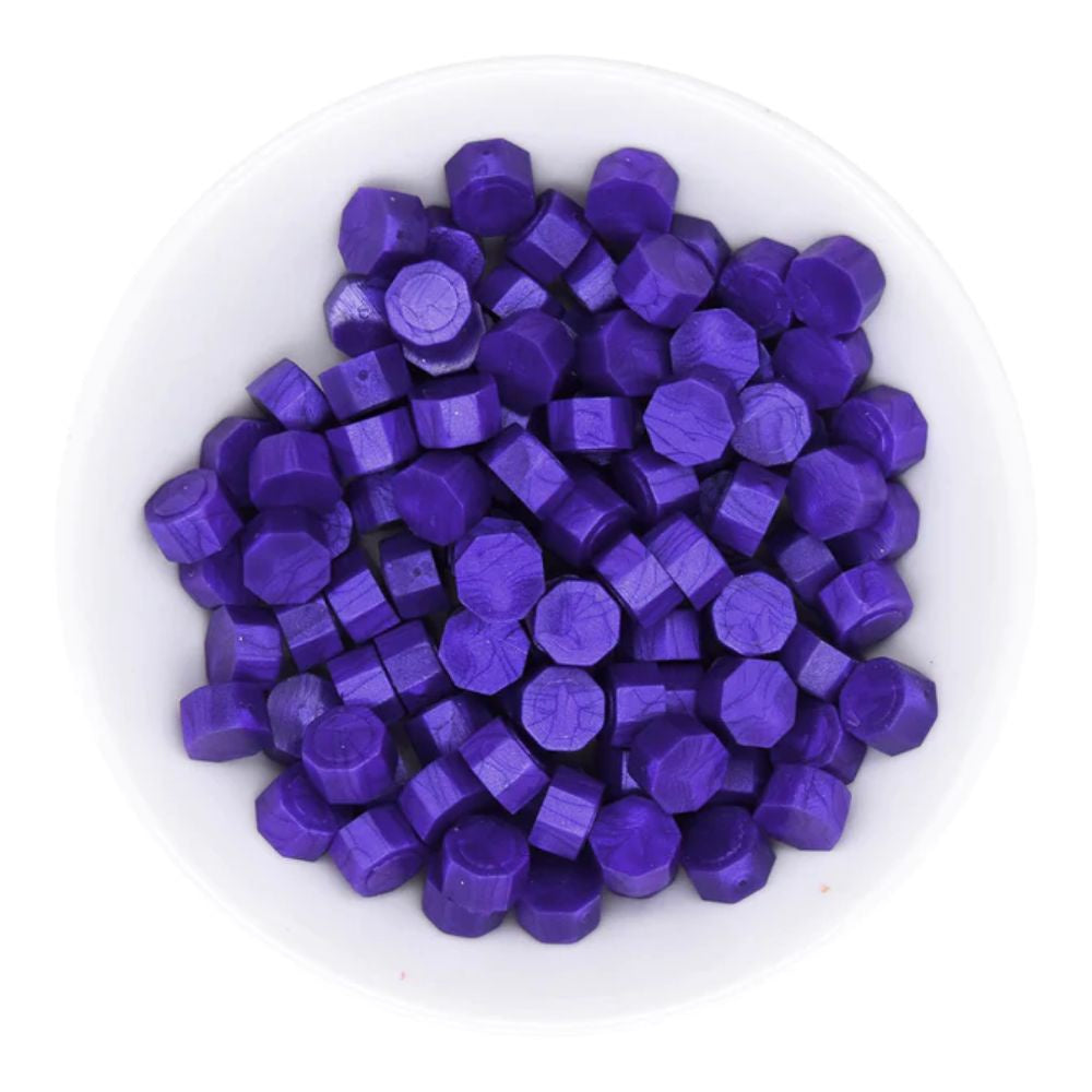Spellbinders Twilight Purple Wax Beads from the Sealed by Spellbinders Collection