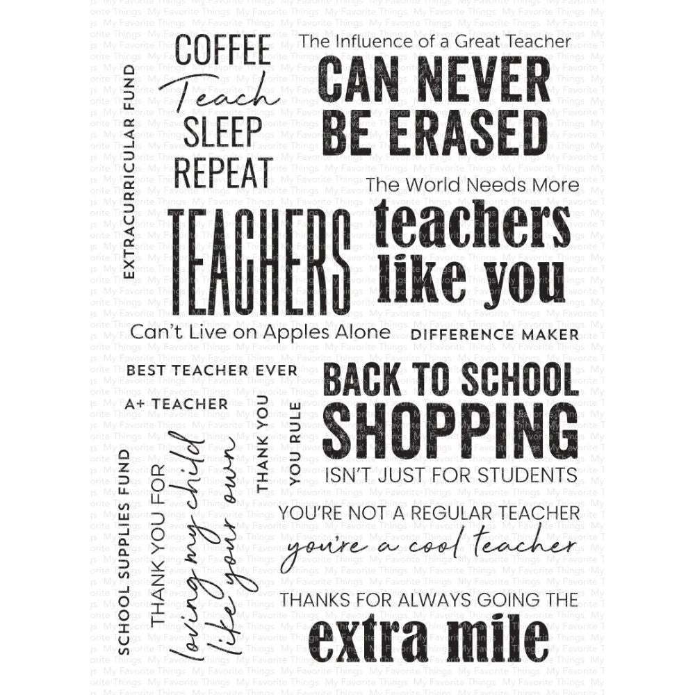 My Favourite things Teach, Sleep, Repeat