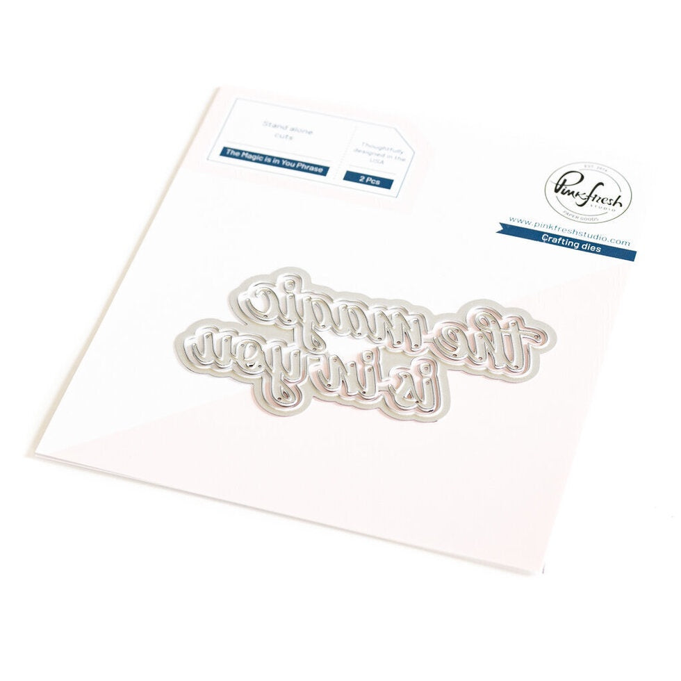 Pinkfresh Studio The Magic is in You Phrase die/hot foil BUNDLE Retired