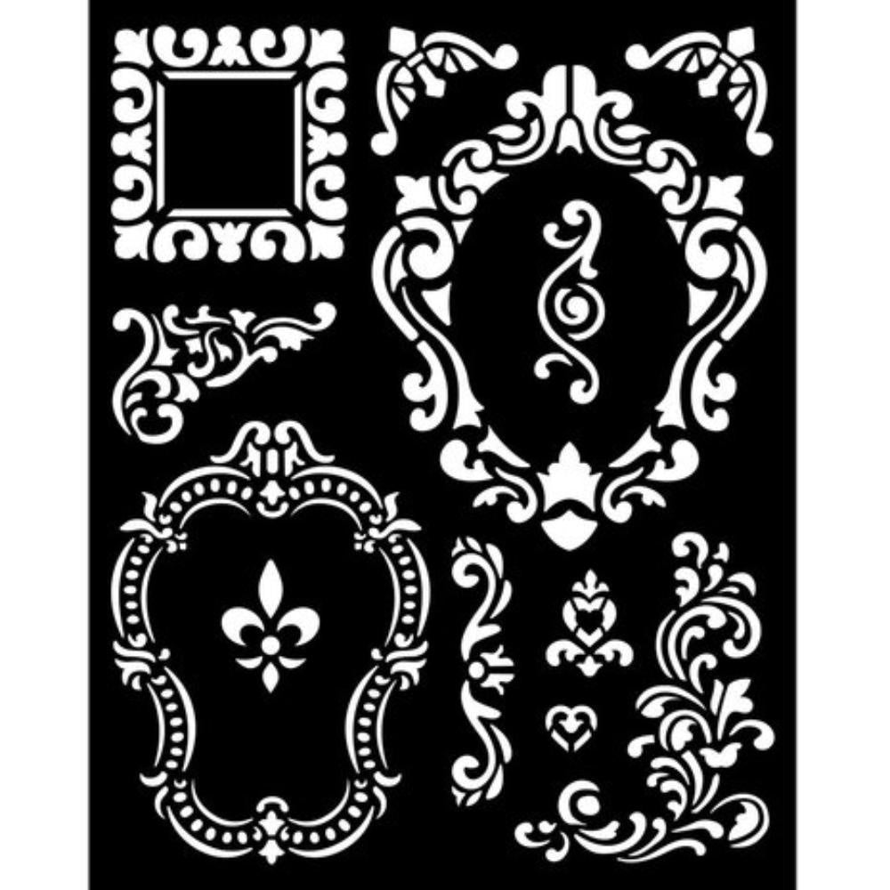 Stamperia Thick stencil cm 20X25 - Alice frames