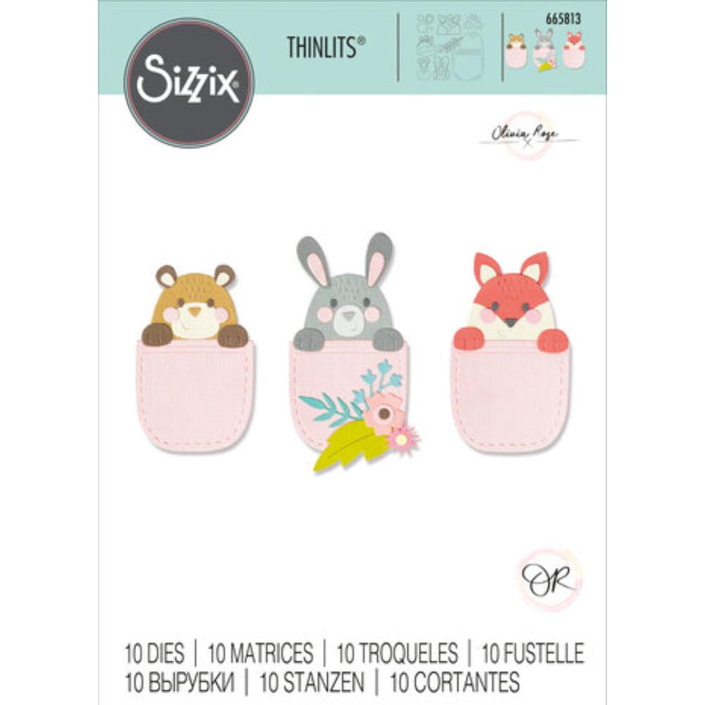 Sizzix Thinlits Die by Olivia Rose Pocket Pals (10pcs) (665813)