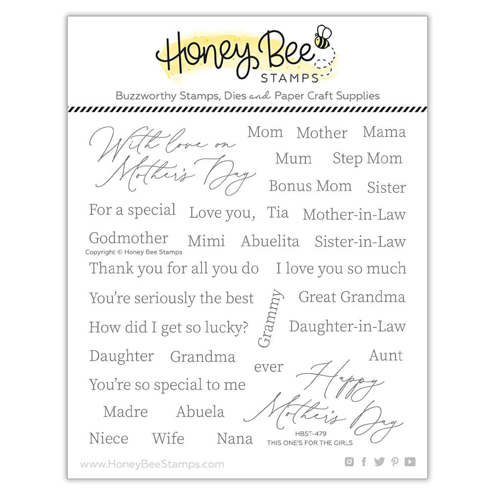 Honey Bee Stamps This One's For The Girls - 6x6 Stamp Set