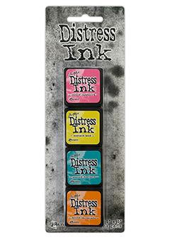 Tim Holtz Distress Mini Ink Pads 4/Pkg KIT 1 -DISTRESS MINI KITS