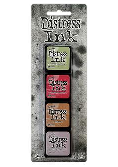 Tim Holtz Distress Mini Ink Pads 4/Pkg KIT 11 -DISTRESS MINI KITS