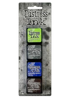 Tim Holtz Distress Mini Ink Pads 4/Pkg KIT 14 -DISTRESS MINI KITS