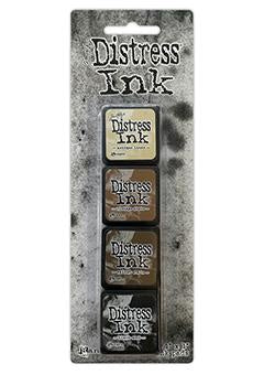 Tim Holtz Distress Mini Ink Pads 4/Pkg KIT 3 -DISTRESS MINI KITS