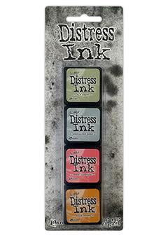 Tim Holtz Distress Mini Ink Pads 4/Pkg KIT 7 -DISTRESS MINI KITS