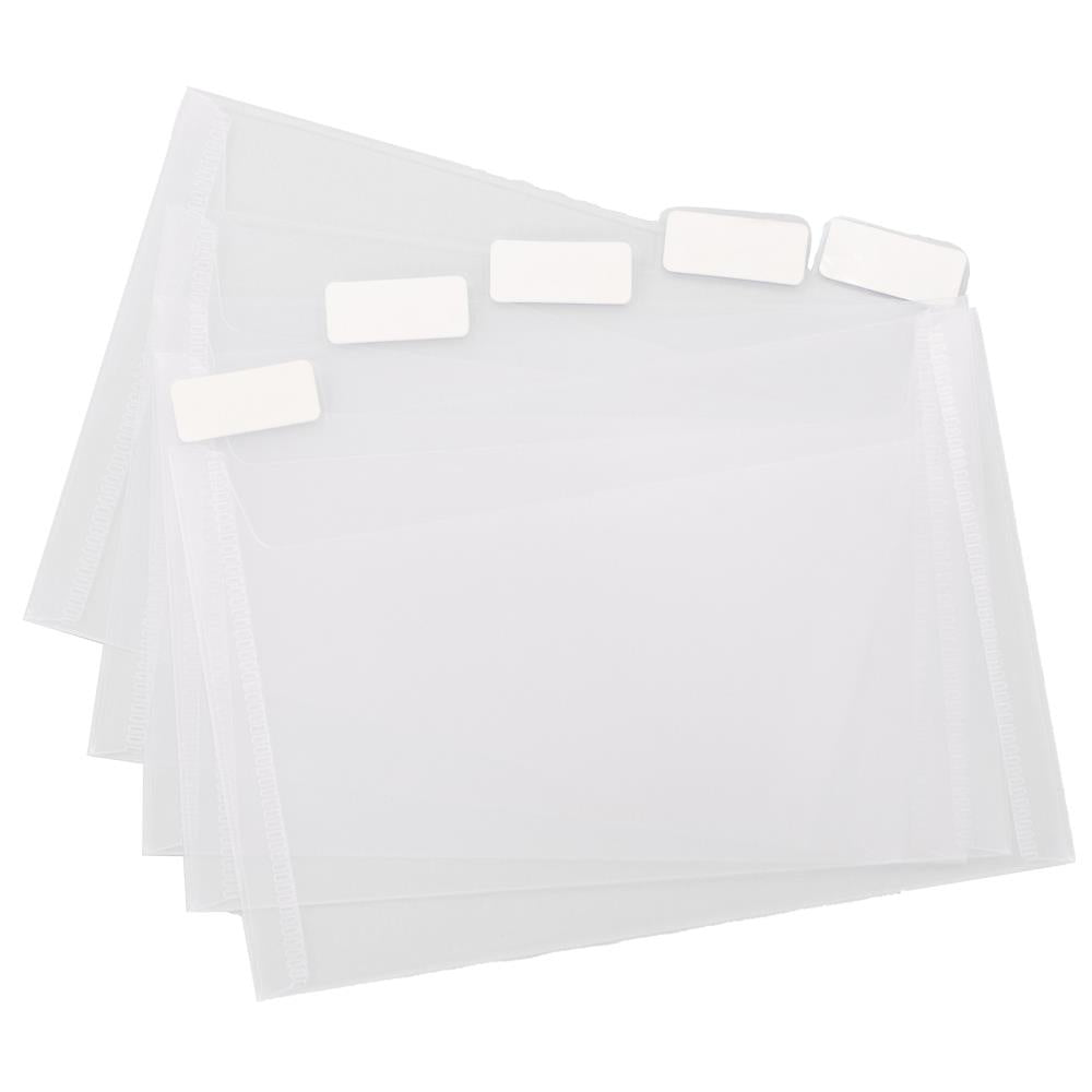 Totally-Tiffany Tabbed Divider Pockets 5/Pkg 4"X6"