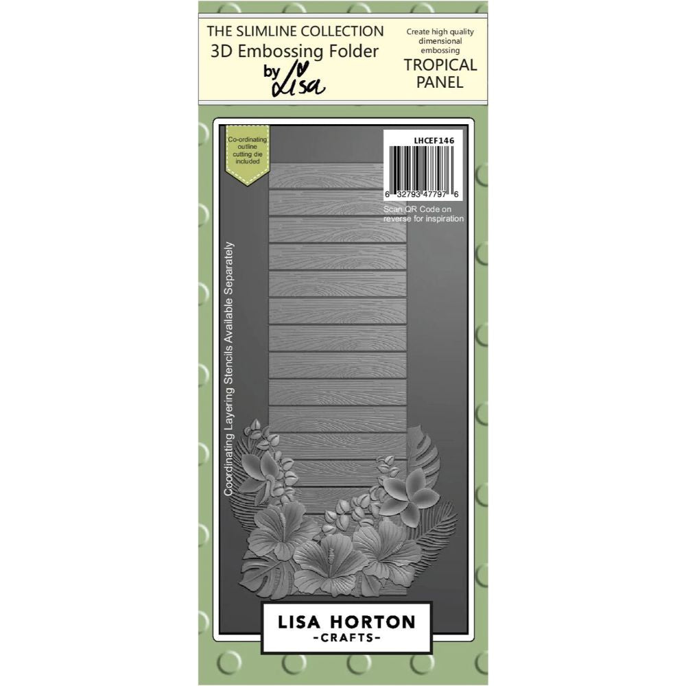 Lisa Horton Crafts Tropical Panel Slimline with Die