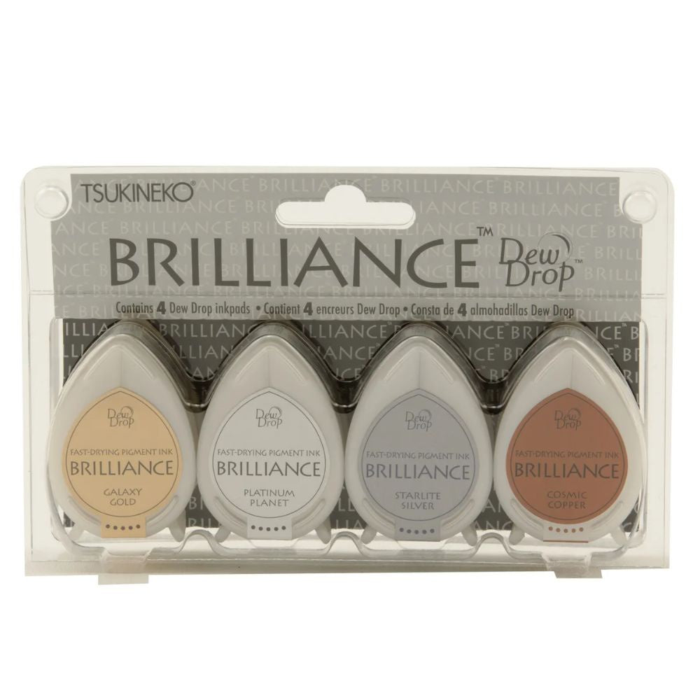Tsukineko Brilliance dew drop ink pad 4pcs