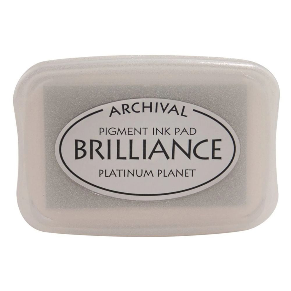 Tsukineko Brilliance ink pad Platinum planet