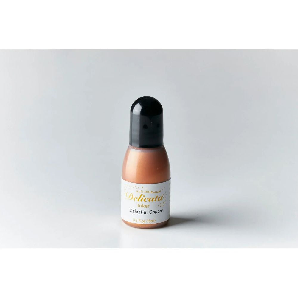 Tsukineko Delicata Pigment Ink reInker Celestial Copper