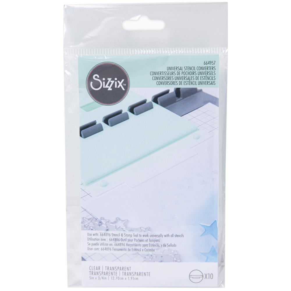 Sizzix Strumento Per Stencil E Timbri: Doppio Uso, Con Piastra Trasparente E Adattatore, Perfetto Per Scrapbooking E Carte Fatte A Mano!