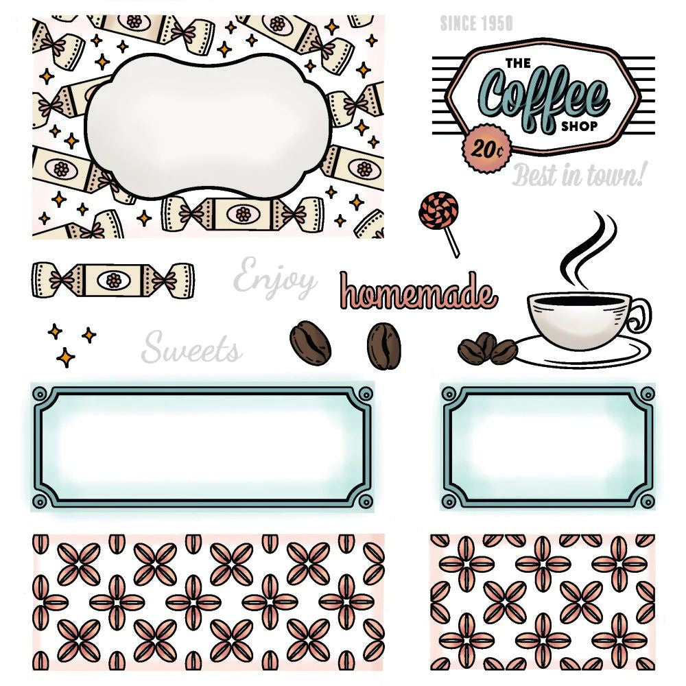 Honey Bee Stamps Vintage Gift Card Box Add-On - Fall Treats 6x8 Stamp Set