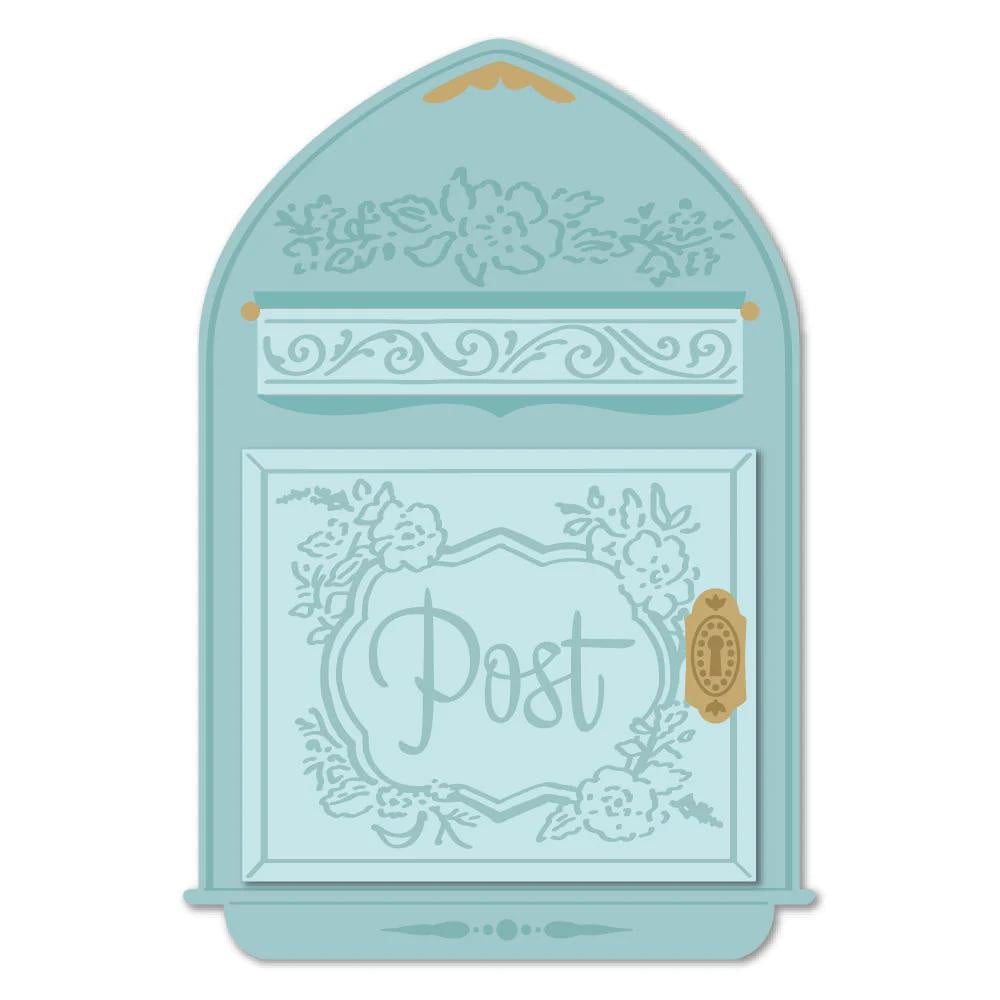 Honey Bee Stamps Vintage Mailbox A2 Card Base - Honey Cuts
