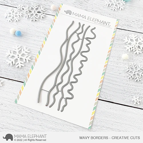 Mama Elephant Wavy Borders - Creative Cuts