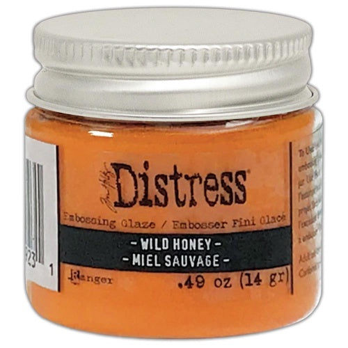 Tim Holtz Distress Embossing Glaze Wild Honey - Auzz Trinklets N Krafts