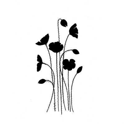 Lavinia Stamps Wild Poppies LAV189