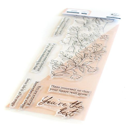 Pinkfresh Studio Wildflower slimline stamp/die Bundle Retierd