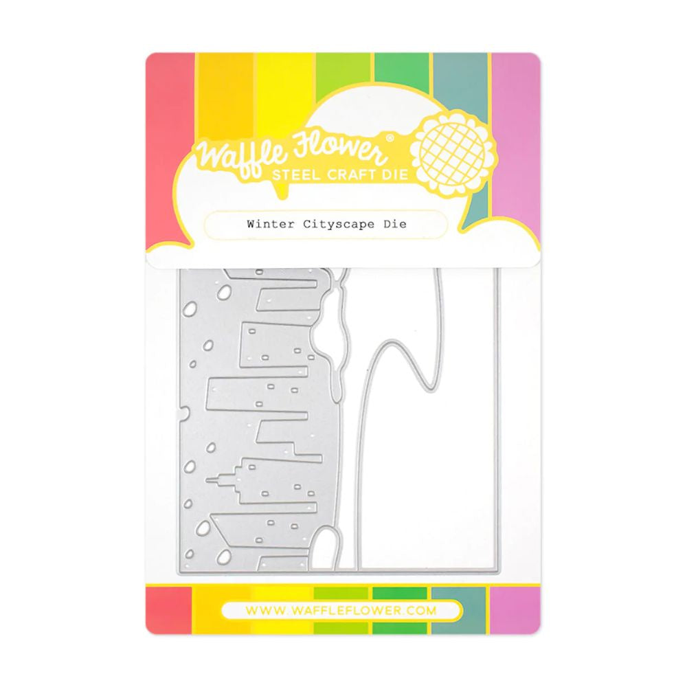 Waffle Flower Crafts Winter Cityscape Die
