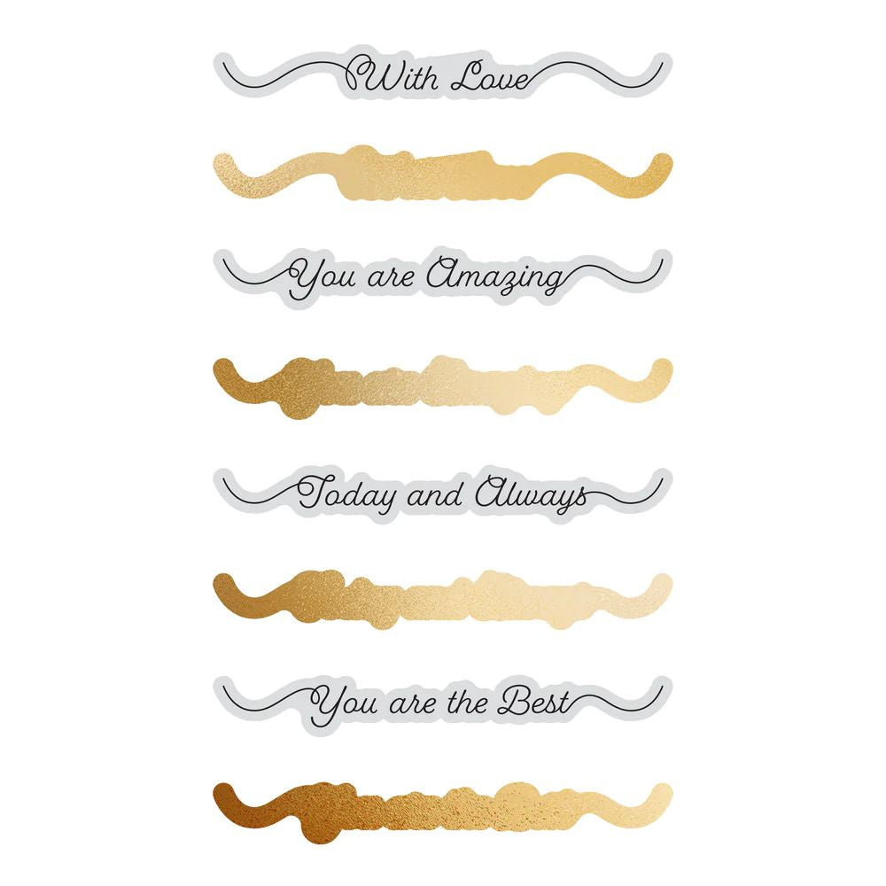 Couture Creations With Love Mini Sentiment Stamp and Die Set (8pc)