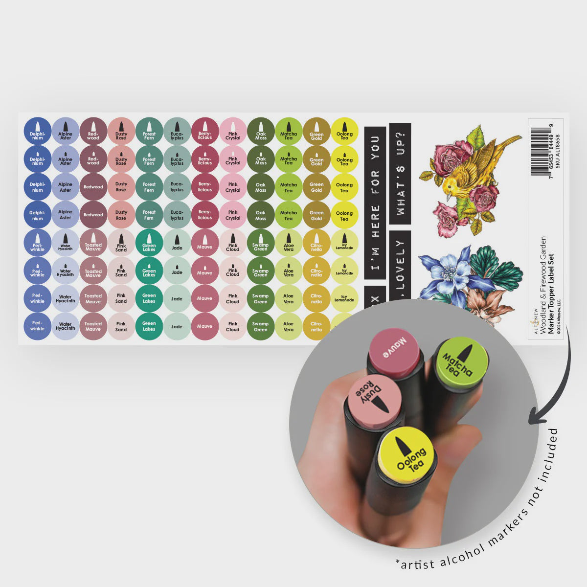 Altenew Woodland & Firewood Garden Marker Topper Label Set (L&M)