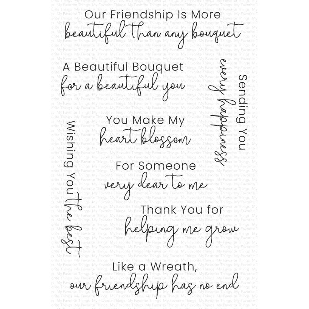 My Favourite things Word Bouquet
