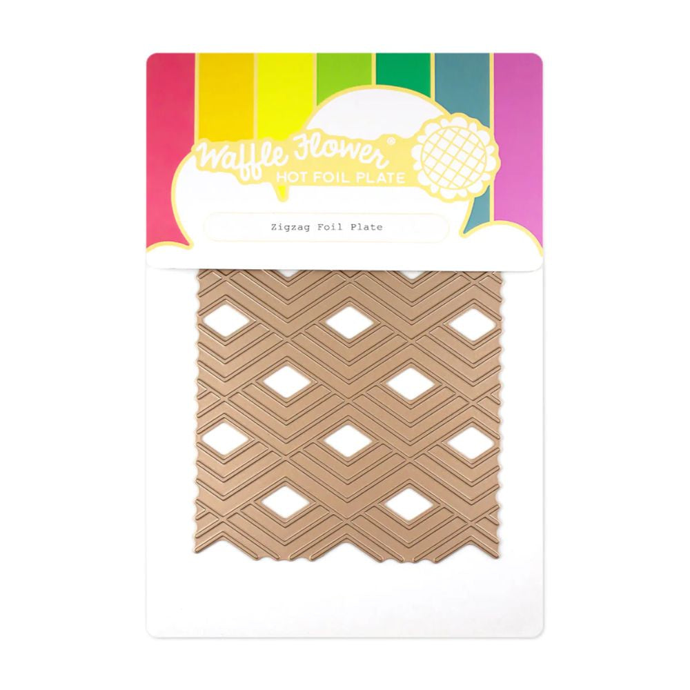 Waffle Flower Craft Zigzag Foil Plate