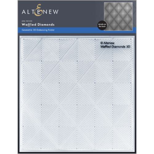 Altenew Waffled Diamonds 3D Embossing Folder