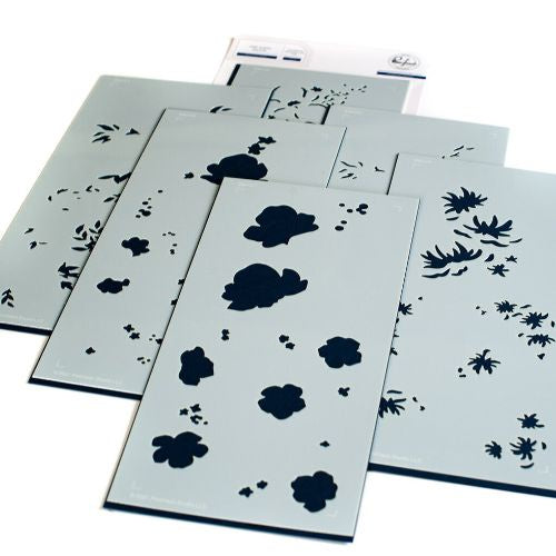 Pinkfresh Studio Anemone Magic layering stencil RETIRED