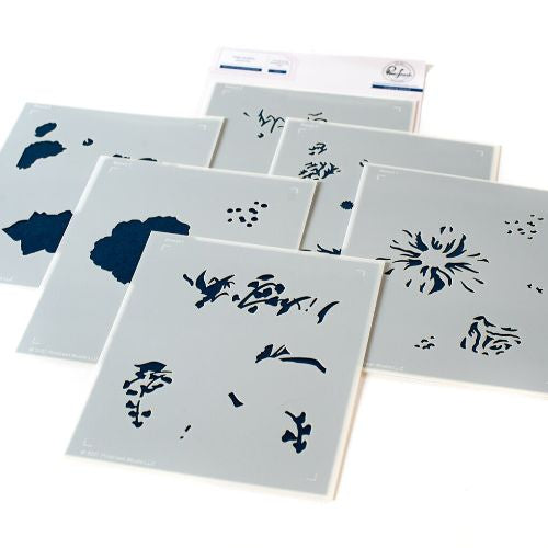 Pinkfresh Studio Best of Everything Floral layering stencil RETIRED
