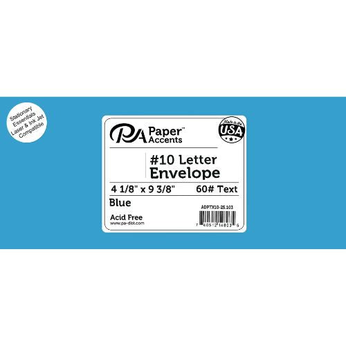 Paper Accents Envelope Letter 9x4" 10 pcs Blue Envelope