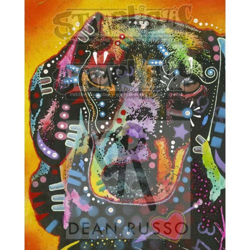 STAMPLISTIC Brilliant Dachshund Rubber Stamp Dean Russo