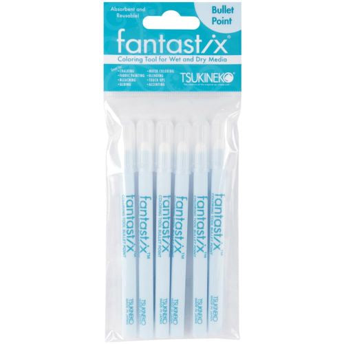 Fantastix Coloring Tool For Wet & Dry Media 6/Pkg Bullet Point