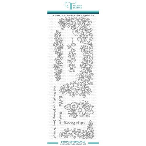 Trinity Stamps Buttercup Blossoms 4x11 Stamp Set